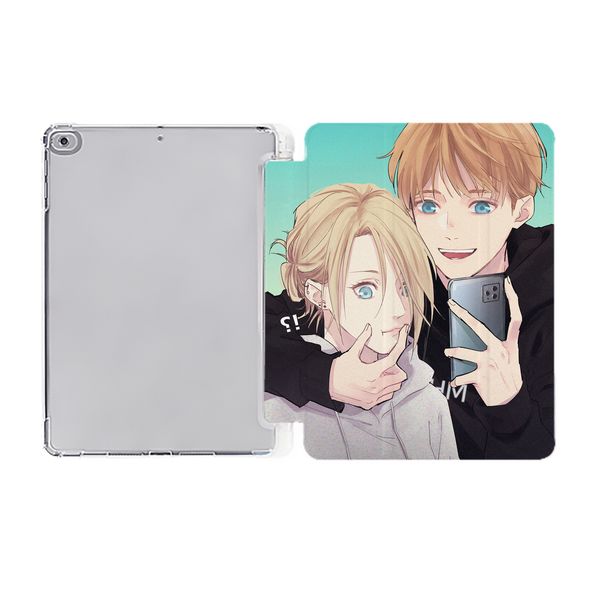 （画像用） 進撃の巨人 Attack on Titan IPad ケース ペン収納付き 三つ折りスタンド PUレザー×シリコン 対応機種9.5/10.5/10.9インチ